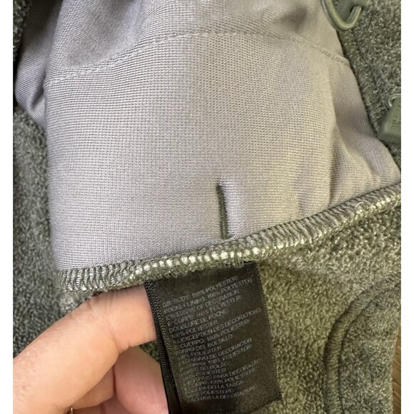 The North Face Lower Cliffs Pullover Fleece Womens Half Zip Heather Green M - Picture 5 of 9